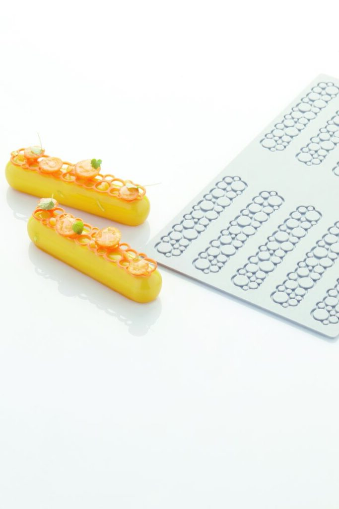 STAMPO IN SILICONE "ECLAIR CERCHI"