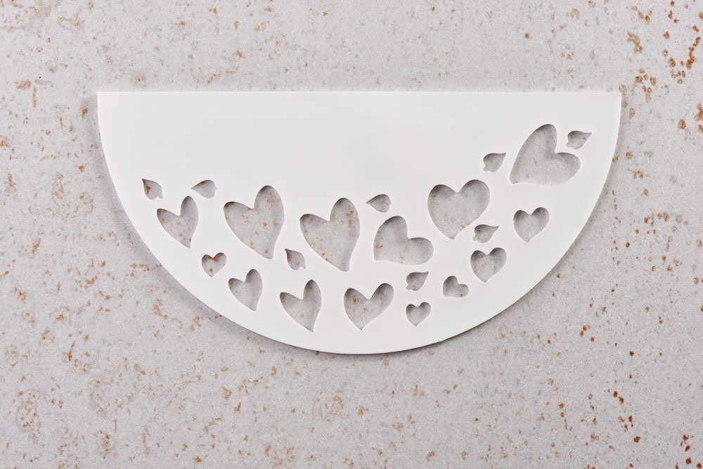 Cuori - Stencil in silicone alimentare